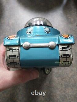 Vintage M-18 Space Tank Litho Tin Toy Made by Modern Toy Japan