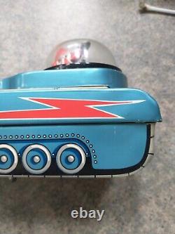 Vintage M-18 Space Tank Litho Tin Toy Made by Modern Toy Japan