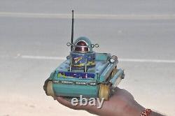 Vintage ME 091 Mark Battery Litho Space Tank Tin Toy, Japan