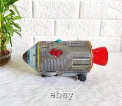 Vintage MT TM Space Capsule Apollo Astronaut Battery Operated Japan Tin Toy156