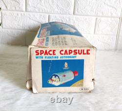 Vintage MT TM Space Capsule Apollo Astronaut Battery Operated Japan Tin Toy156