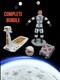 Vintage Major Matt Mason Figure Bundle Brown Space Sled, Helmet, Prop Jet
