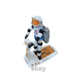 Vintage Major Matt Mason Figure Bundle Brown Space Sled, Helmet, Prop Jet