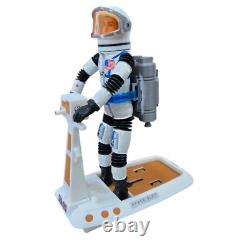 Vintage Major Matt Mason Figure Bundle Brown Space Sled, Helmet, Prop Jet