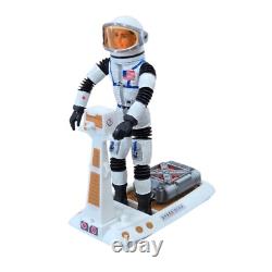 Vintage Major Matt Mason Figure Bundle Brown Space Sled, Helmet, Prop Jet
