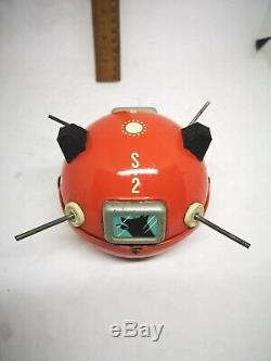 Vintage Man Made Satellite Yonezawa Tin Toys, Japan