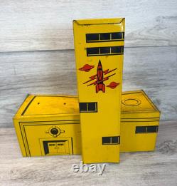 Vintage Marx Captain Space Solar Scout Playset 1953 Tom Corbett Tin Toy Building