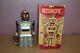 Vintage Marx Electric Robot & Son 15 Battery Op Space Sci-Fi Toy WithBox
