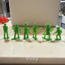 Vintage Marx Operation Moon Base Green Space Aliens All 6 Included Mint Cond