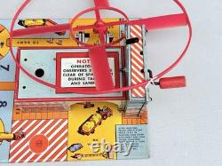 Vintage Marx Space Satellite Launcher Tin Rocket Age Toy