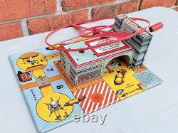 Vintage Marx Space Satellite Launcher Tin Rocket Age Toy