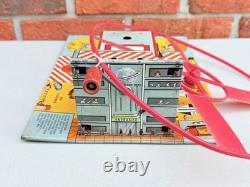 Vintage Marx Space Satellite Launcher Tin Rocket Age Toy