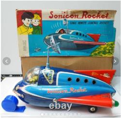 Vintage Masdaya Sonicon Space Patrol Car Tinplate Space RocketJP