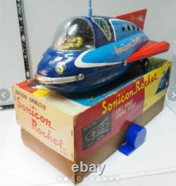 Vintage Masdaya Sonicon Space Patrol Car Tinplate Space RocketJP