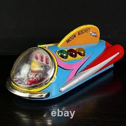 Vintage Masudaya Modern Toys Moon Rocket Tin Toy Japan NICE