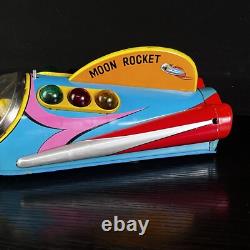 Vintage Masudaya Modern Toys Moon Rocket Tin Toy Japan NICE