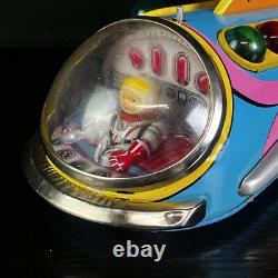 Vintage Masudaya Modern Toys Moon Rocket Tin Toy Japan NICE