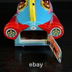 Vintage Masudaya Modern Toys Moon Rocket Tin Toy Japan NICE