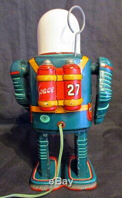 Vintage Masudaya Space Commando Robot Toy Electric Remote Rontrol Tin From JP