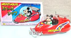 Vintage Masudaya Walt Disney Company Mickey Mouse Spaceship with Box Unused JP F/S