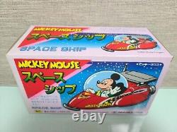 Vintage Masudaya Walt Disney Company Mickey Mouse Spaceship with Box Unused JP F/S