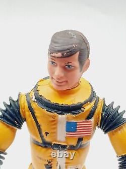 Vintage Mattel 1966 Major Matt Mason Doug Davis with Helmet No Broken Wires Yellow