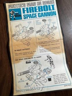 Vintage Mattel Major Matt Mason Man in Space Matt Mason Firebolt Cannon with Box
