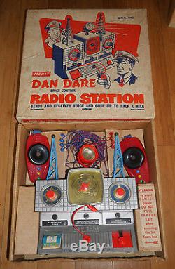Vintage Merit Dan Dare Space Control Radio Station 1950's Boxed Rare Toy Set 403