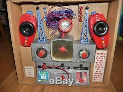 Vintage Merit Dan Dare Space Control Radio Station 1950s Boxed Rare Toy Set B218