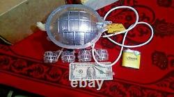Vintage Metal Electromechanical Space Toy Lunokhod controlled by Made in USSR