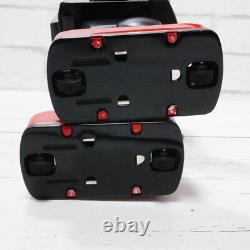 Vintage Metal House Tin TV Space Robot Battery operated Black Red WithBOX