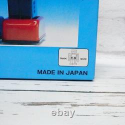 Vintage Metal House Tin TV Space Robot Battery operated Black Red WithBOX