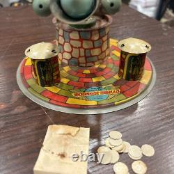 Vintage Metal Tin Toy SPUTNIK SPACE ROCKET TOY MADE IN ARGENTINA