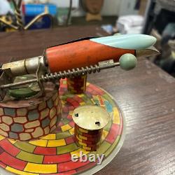 Vintage Metal Tin Toy SPUTNIK SPACE ROCKET TOY MADE IN ARGENTINA