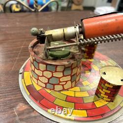 Vintage Metal Tin Toy SPUTNIK SPACE ROCKET TOY MADE IN ARGENTINA