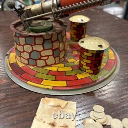 Vintage Metal Tin Toy SPUTNIK SPACE ROCKET TOY MADE IN ARGENTINA
