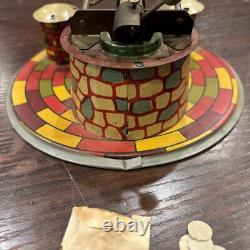 Vintage Metal Tin Toy SPUTNIK SPACE ROCKET TOY MADE IN ARGENTINA