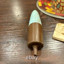 Vintage Metal Tin Toy SPUTNIK SPACE ROCKET TOY MADE IN ARGENTINA