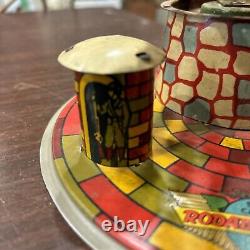 Vintage Metal Tin Toy SPUTNIK SPACE ROCKET TOY MADE IN ARGENTINA