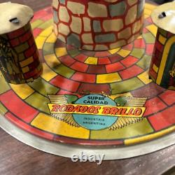 Vintage Metal Tin Toy SPUTNIK SPACE ROCKET TOY MADE IN ARGENTINA