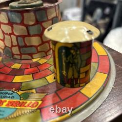 Vintage Metal Tin Toy SPUTNIK SPACE ROCKET TOY MADE IN ARGENTINA