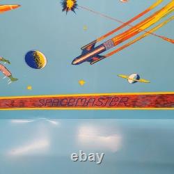 Vintage Mid-Century Spacemaster Tin Toy Chest, SF Space Interior, 1950s-60s