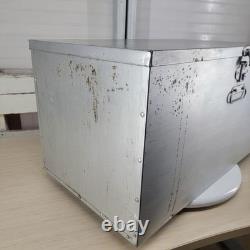 Vintage Mid-Century Spacemaster Tin Toy Chest, SF Space Interior, 1950s-60s