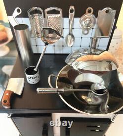 Vintage Miniature Space Cook Stove &Tiny Kitchen Cookware Houston Xmas Gift