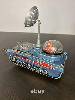 Vintage Modern Tin Toy M-18 Space Tank, Test Ed And Works