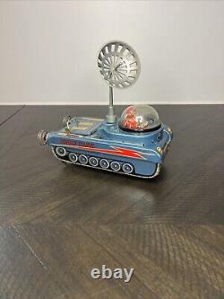 Vintage Modern Tin Toy M-18 Space Tank, Test Ed And Works