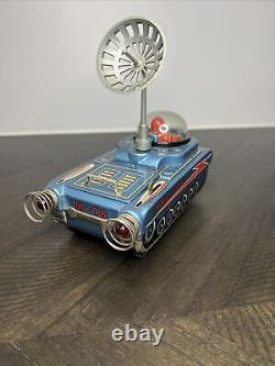 Vintage Modern Tin Toy M-18 Space Tank, Test Ed And Works
