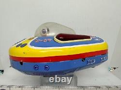 Vintage Modern Toy Space Surveillant X-07 Tin Toy Battery Operated Space Toy