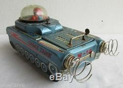 Vintage Modern Toys M-18 Space Tank, Motor Works, For Restore Repair Or Parts