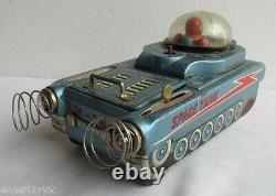 Vintage Modern Toys M-18 Space Tank, Motor Works, For Restore Repair Or Parts